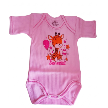 bebe maman body demi manche pour fille en rose jaune et vert bebe sous vetement baby mam