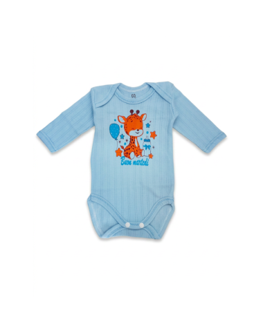 bebe maman body manches longues pour garcon bleu jaune et vert sous vetmenet baby mam