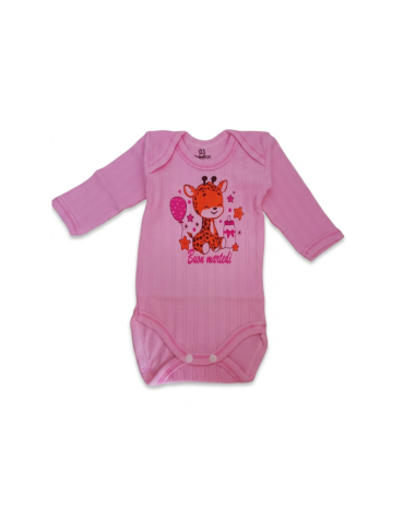 bebe maman body manches longues pour fille rose jaune et vert sous vetmenet baby mam