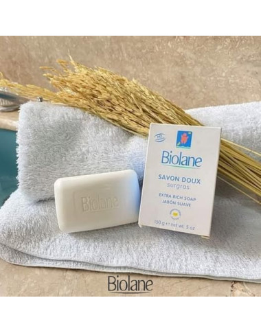 Biolane Savon Doux Surgras 150g | Soin Lavant | Babymam