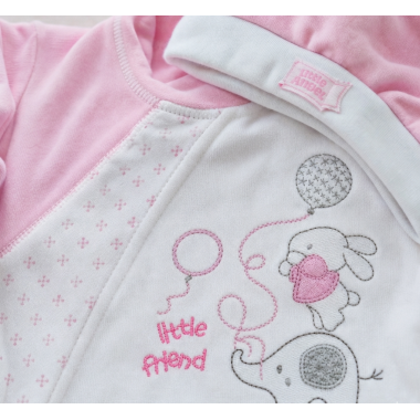 Ensemble Grenouillère + Bonnet Rose Bébé | Babymam