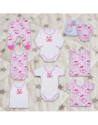 bebe maman pack sous vetements rose baby mam
