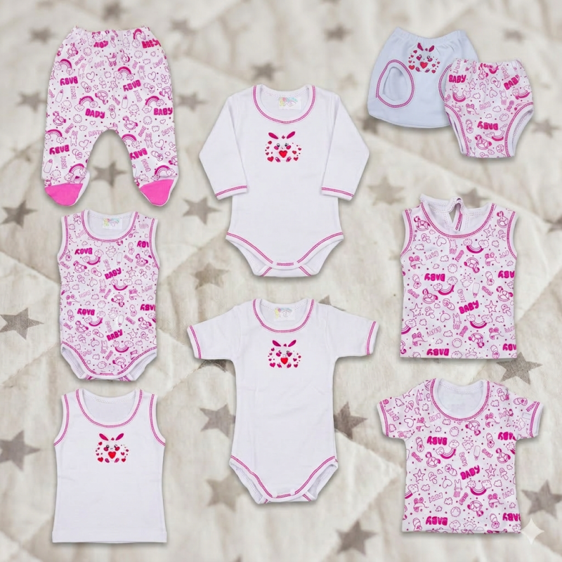 bebe maman pack sous vetements rose baby mam