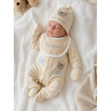 Sortie Clinique Bébé Beige | Élégance | Babymam