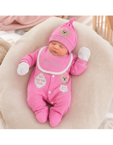 Sortie Clinique Bébé Rose Ours | Élégance | Babymam