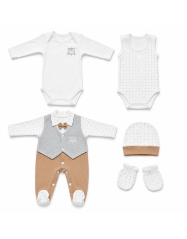 bebe maman sortie clinique 5 piecs en beige nouveua ne baby mam