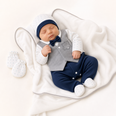 Coffret Sortie Clinique Petit Gentleman Bleu | Babymam