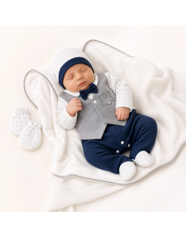 Coffret Sortie Clinique Petit Gentleman Bleu | Babymam