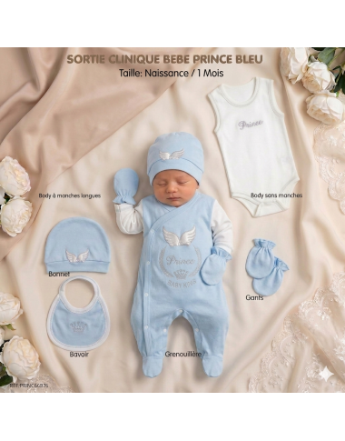 Sortie Clinique Bébé Prince Bleu | Chic | Babymam
