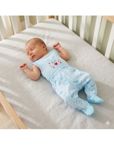 Pack Sous-Vêtements Bleu Ciel Bébé | Confort | Babymam