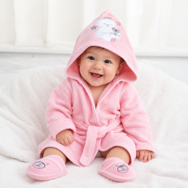 Ensemble de Bain Bébé Saumon | Chic & Doux | Babymam