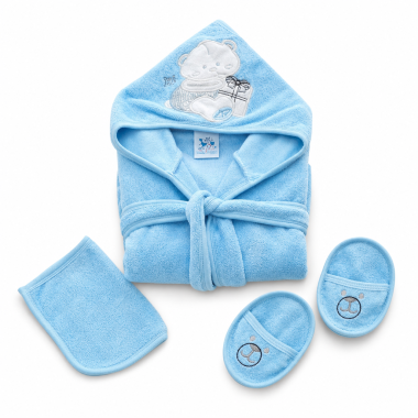 Ensemble de Bain Bébé Bleu | Chic & Doux | Babymam