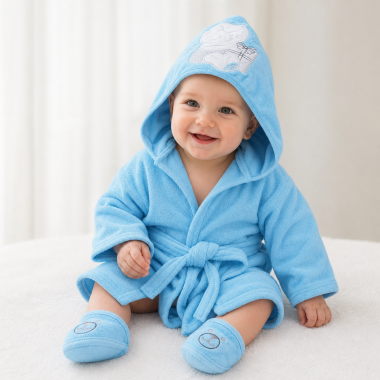 Ensemble de Bain Bébé Bleu | Chic & Doux | Babymam