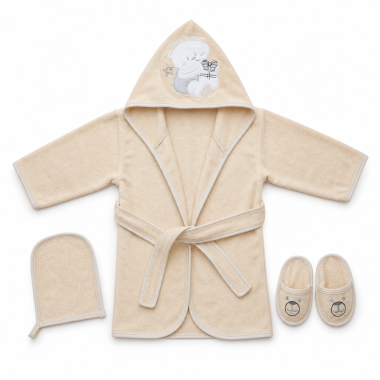 Ensemble de Bain Bébé Beige | Chic & Doux | Babymam