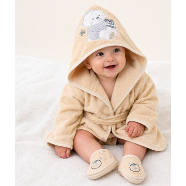 Ensemble de Bain Bébé Beige | Chic & Doux | Babymam