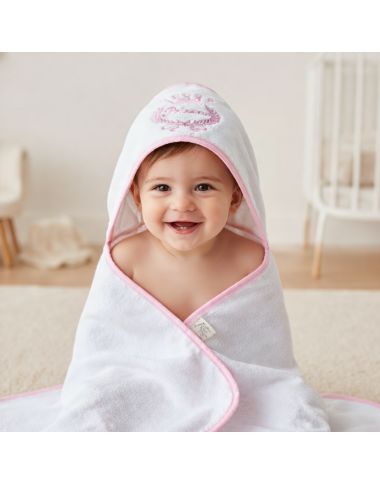 Sortie de Bain Bébé Princesse Rose | Chic | Babymam