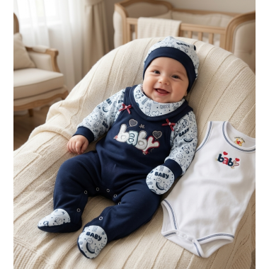 Sortie Clinique Bébé Bleu Marine | Pack Complet | Babymam