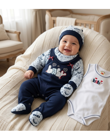 Sortie Clinique Bébé Bleu Marine | Pack Complet | Babymam