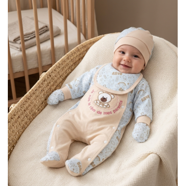 Sortie Clinique Bébé Beige Baby - Pack Élégant | Babymam