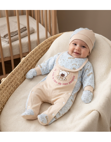 Sortie Clinique Bébé Beige Baby - Pack Élégant | Babymam
