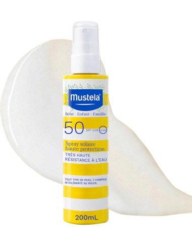 bebe maman mustela spray solaire SPF50+ protection ecran baby mam