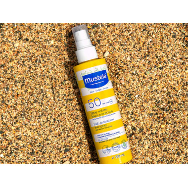 Mustela Spray Solaire SPF50+ 200ml | Protection Bébé | Babymam