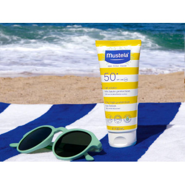 Mustela Lait Solaire SPF50+ 40ml | Protection Bébé | Babymam