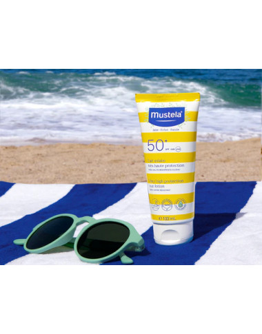Mustela Lait Solaire SPF50+ 40ml | Protection Bébé | Babymam