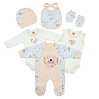 Pack Bienvenue Bébé Prince Beige | Set Complet | Babymam