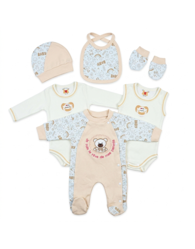 Pack Bienvenue Bébé Prince Beige | Set Complet | Babymam