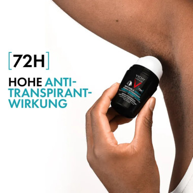 Vichy Déodorant Homme 72h Anti-Transpirant | Protection Anti-Traces