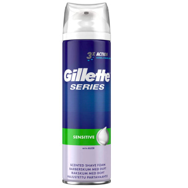 Gillette Mousse à Raser Sensitive 250ml | Rasage Doux Anti-Irritation