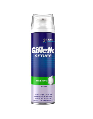 Gillette Mousse à Raser Sensitive 250ml | Rasage Doux Anti-Irritation