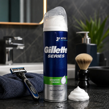 Gillette Mousse à Raser Sensitive 250ml | Rasage Doux Anti-Irritation