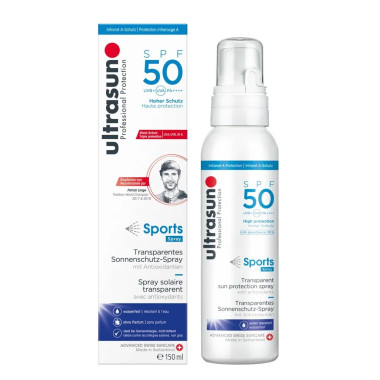 Ultrasun Active Spray Transparent SPF50+ 150ml | Protection Sport