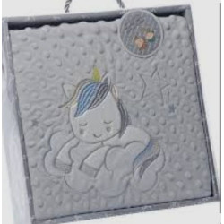 CAMBERRITO'S COUVERTURE BORDEE 80*110 GRIS