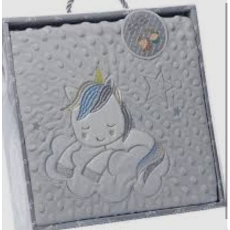 CAMBERRITO'S COUVERTURE BORDEE 80*110 GRIS