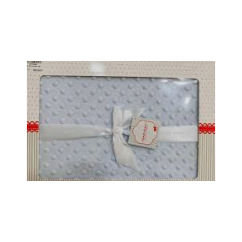 NAF NAF COUVERTURE 80*110 BLEU CIEL