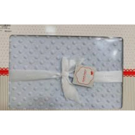 NAF NAF COUVERTURE 80*110 BLEU CIEL