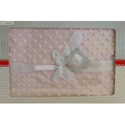 NAF NAF COUVERTURE 80*110 BLEU CIEL