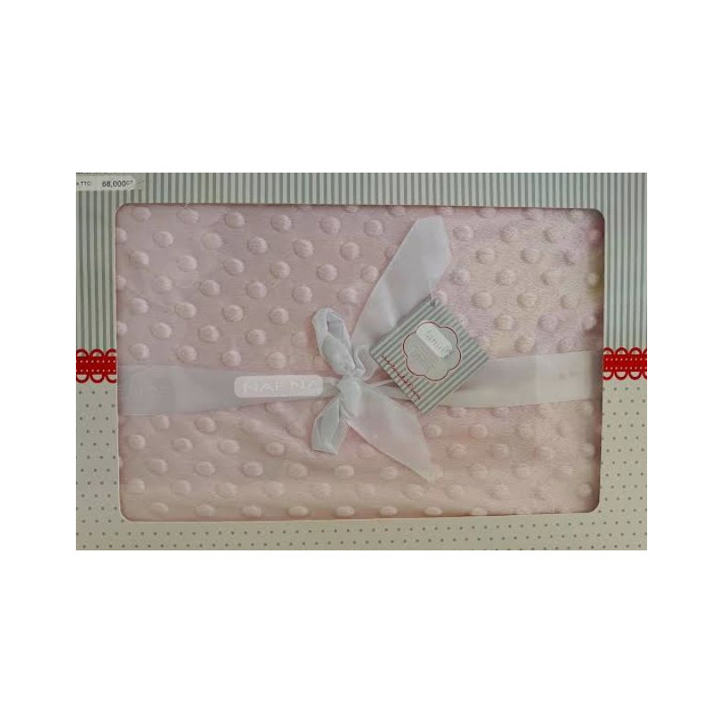 NAF NAF COUVERTURE 80*110 BLEU CIEL