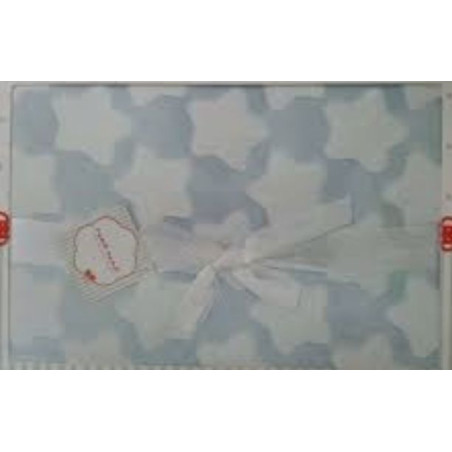NAF NAF COUVERTURE 80*110 ESTRELLAS ETOILE BLEU