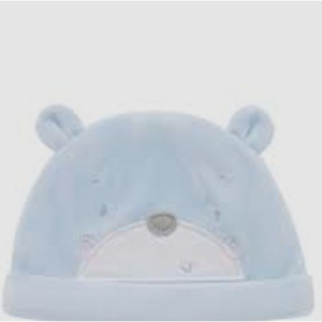 GAMBERRITOS BONNET BEBE 3 PIECES BLEU CIEL