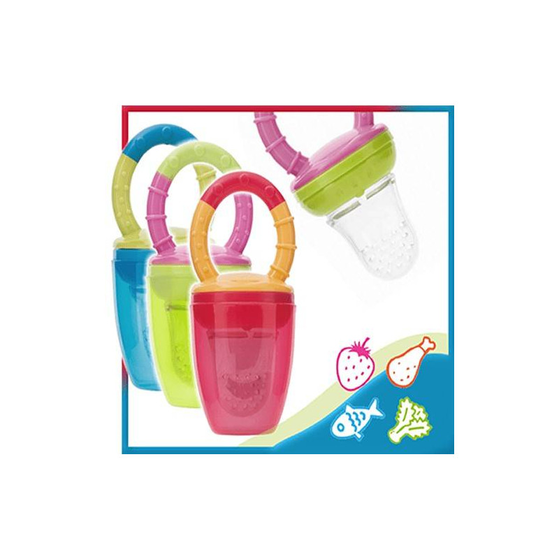 Tétine Anneau d'Alimentation en Silicone rose