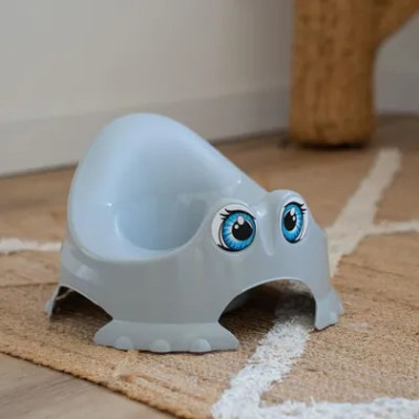 bebe maman toilette pot rigolo bleu baby mum
