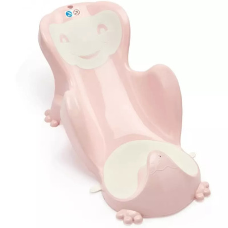 BABYCOON TRANSAT DE BAIN ROSE ET BLANC
