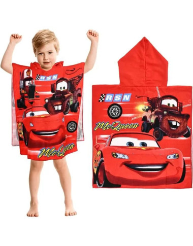 cape de bain poncho capuche enfant bebe bain