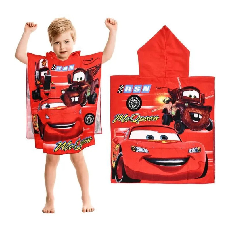 cape de bain poncho capuche enfant bebe bain