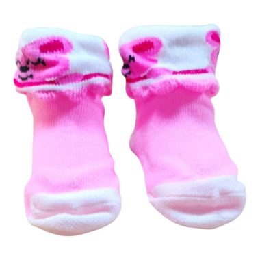 Chaussettes Bébé Nouveau-Né Rose en Tunisie – Coton Doux 0-3 Mois