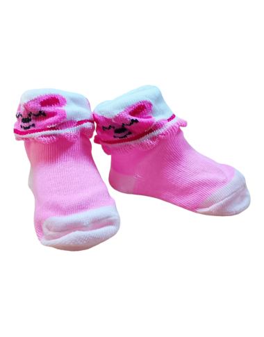Chaussettes Bébé Nouveau-Né Rose en Tunisie – Coton Doux 0-3 Mois